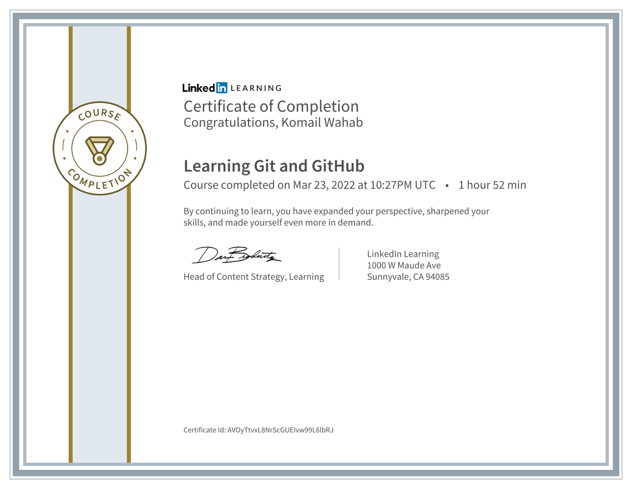 Certification 1